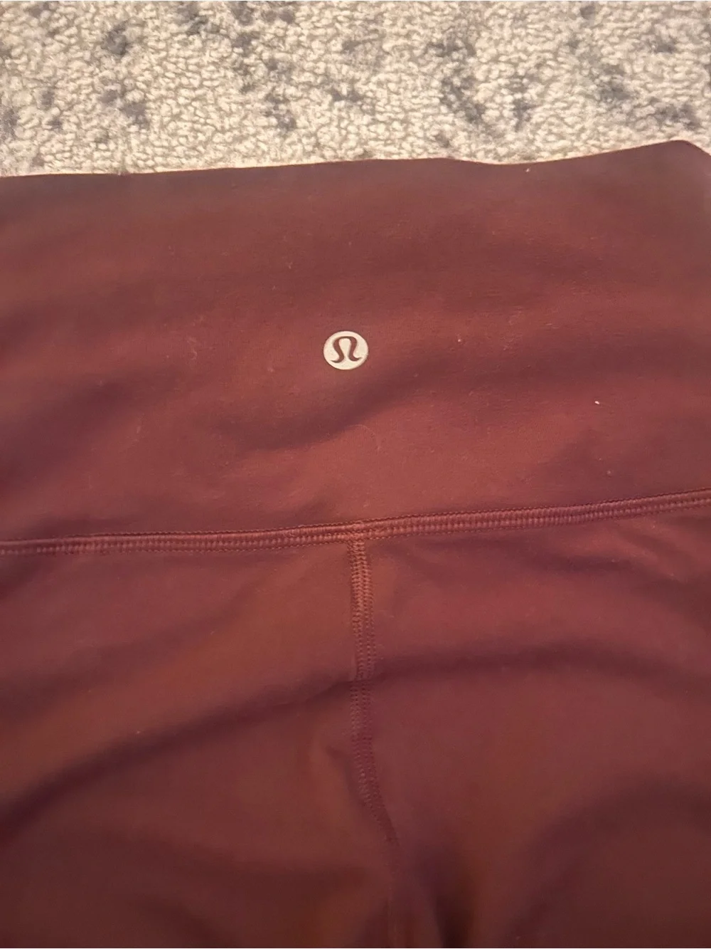 Lululemon High-Waist Burgundy maroon Leggings size 4